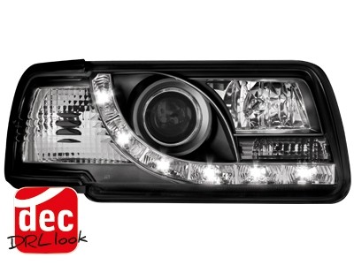 Headlights Audi 80 Devil Eyes Dayline Black