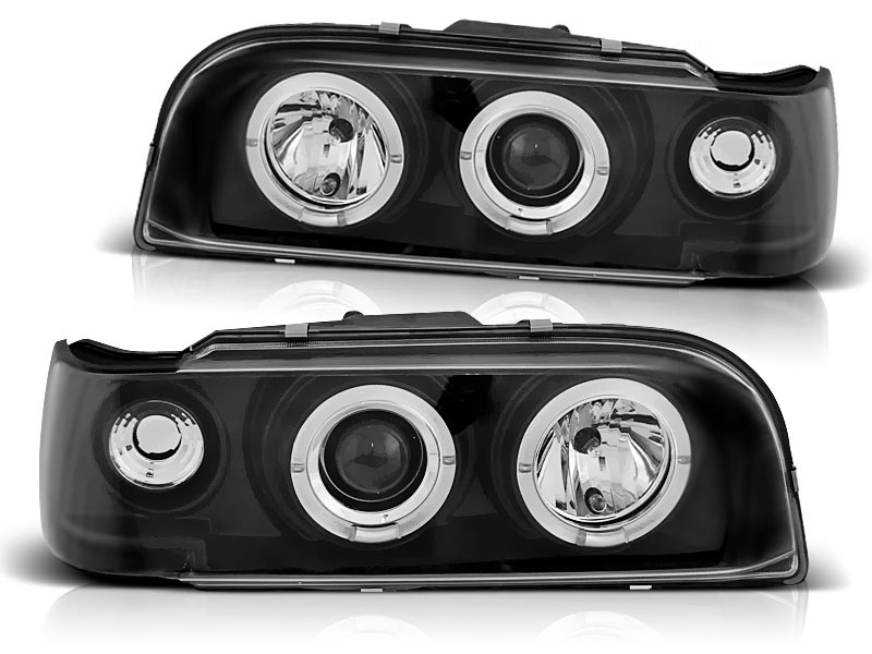 Headlights Volvo 850 92-96 Angel Eyes black