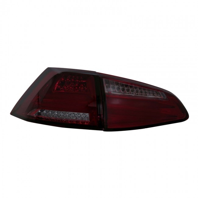 Taillights VW Golf VII red/Smoke Lightbar