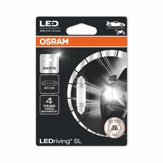 Osram SV8,5-8 41mm LED Cool White 6000K 6413DWP-01B