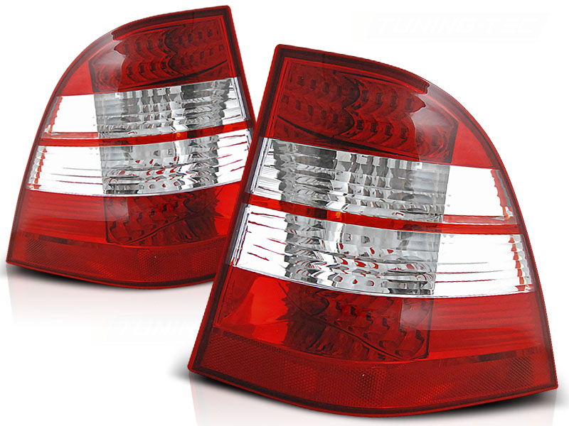 Taillights Mercedes M-Class 02-05 LED Chrome