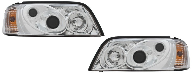 Headlights Mercedes W202 xenon look Chrome