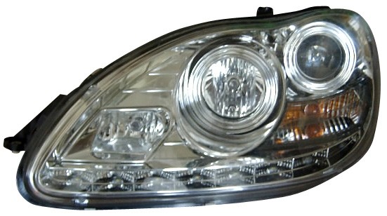 Headlights Mercedes S-Klasse W220 01-05 devil eyes dayline chroo