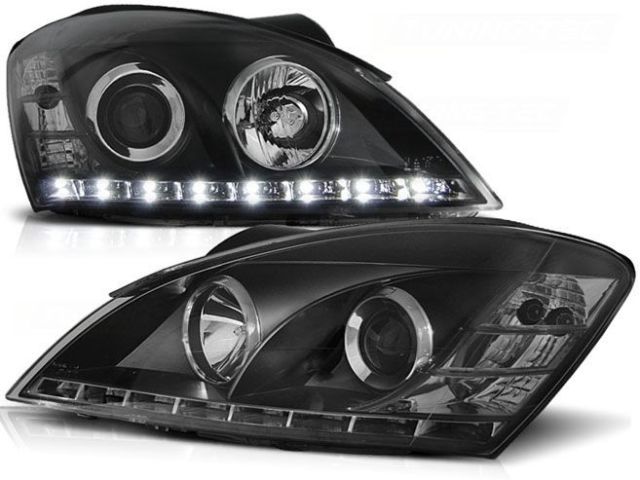 Headlights Kia Ceed 06-09 Devil Eyes Dayline Black