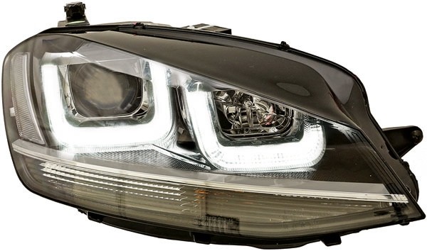 Headlights VW Golf VII led DRL 12- black