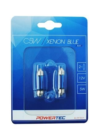 Buis lampen xenon blue 36mm 12V 5W