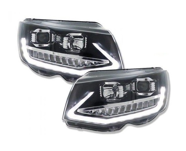 Headlights VW T6 Multivan/Transporter Dynamic Tube Black