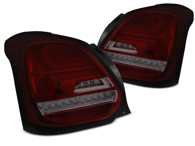 Taillights Suzuki Swift IV Dynamic LED 2017- Red/Smoke