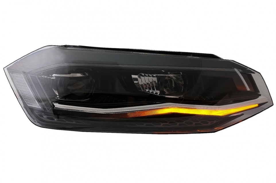 Headlights VW Polo Polo VI (2G) black