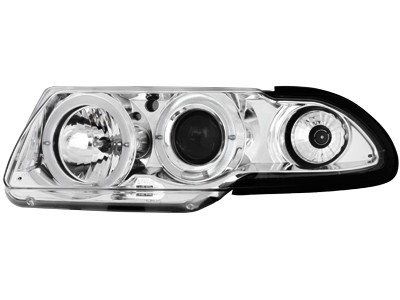 Headlights Opel Astra F Angel Eyes 91-94 Chrome