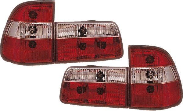 Taillights BMW E39 95-00 clear/red/WIT
