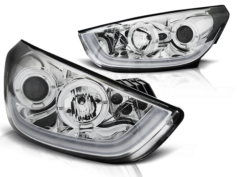 Headlights Hyundai iX35 10->> clear/chome