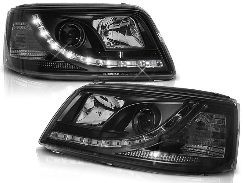 Headlights VW T5 03-09 Devil Eyes Dlite LED Black