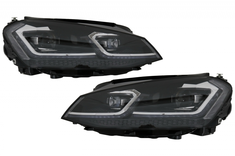 Headlights suitable for VW Golf 7.5 VII Facelift (2017-up) with Sequential Dynamic Turning Lights