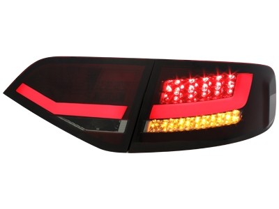 Taillights Audi A4 B8 Limousine Led red/smoke