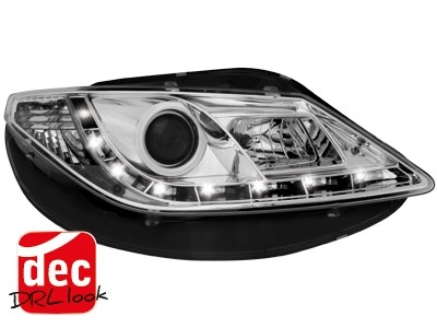 Headlights Seat Ibiza 6J 08-.. LED Devil Eyes Dayline chrome