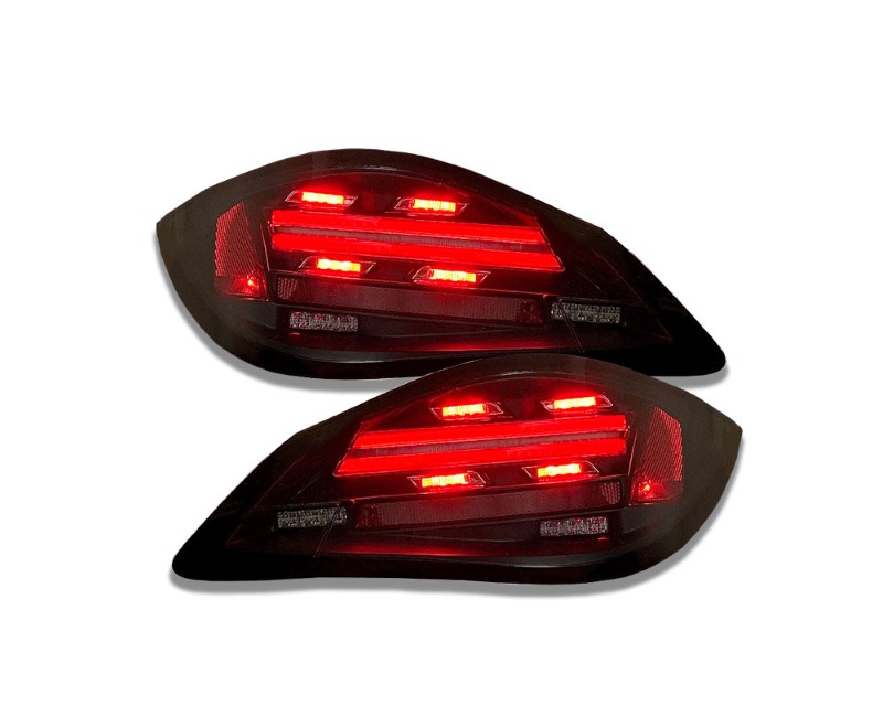 LED taillights Porsche Boxster 987.2 09-14 / Cayman 987 09-14 black / smoke with dynamic indicators in 982 look