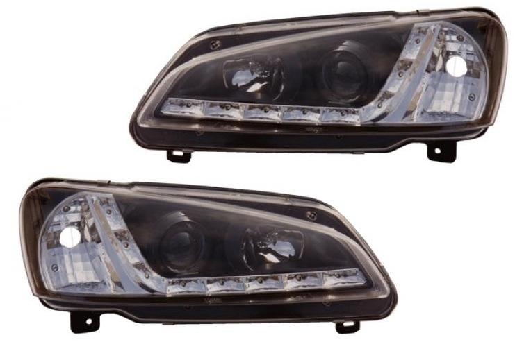 Headlights Peugeot 106 96-.. LED Devil Eyes DRL look black