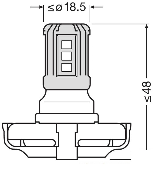 Osram LEDriving SL PS19W 6000K LED Wit