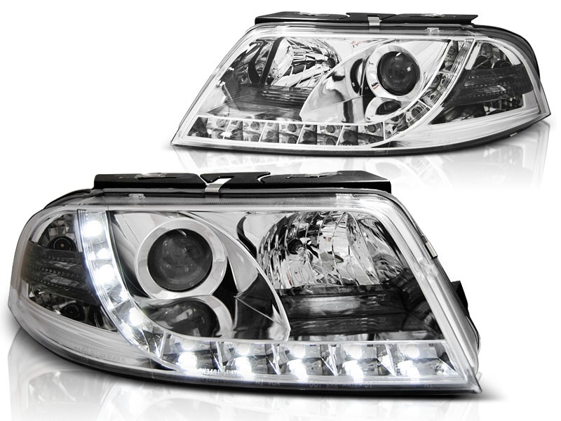 Headlights VW Passat 3BG 00-04 Devil Eyes Dlite Chrome