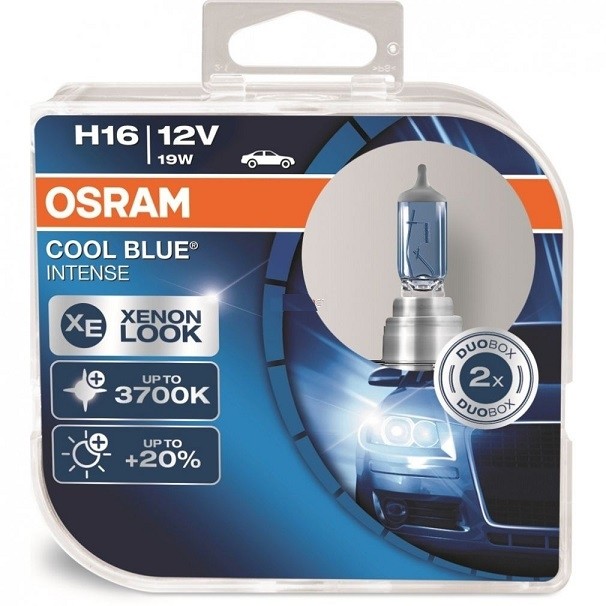 Halogeen Osram Cool Blue Intense H16 12V 55W 2pcs/box Xenon Look