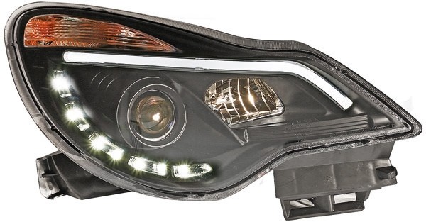 Headlights Opel Corsa D 11- clear black