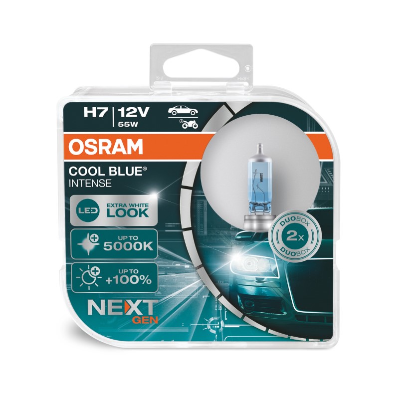 Osram Cool Blue Intense H7 12V 55W 2pcs/box Xenon Look