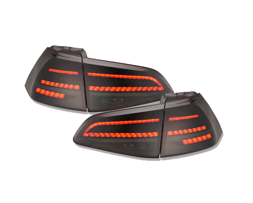 Taillights VW Golf VII red/Smoke Lightbar