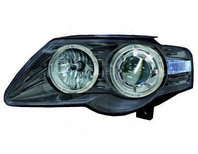 Headlights VW Passat 3C Angel Eyes Black