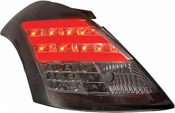 Taillights Suzuki Swift with Lightbar and LED 10- Smoke/black