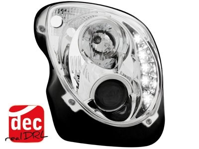 Headlights Alfa Romeo Mito 08- Devil Eyes Dlite LED Chrome