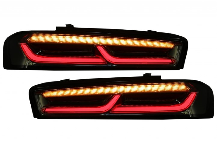 Tail Lights Chevrolet Camaro SS (2015-2017) LED Dynamic Turning Lights Smoke
