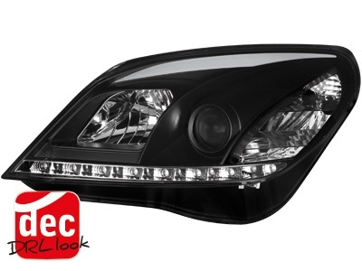 Headlights Opel Astra H 04-09 D-Lite black