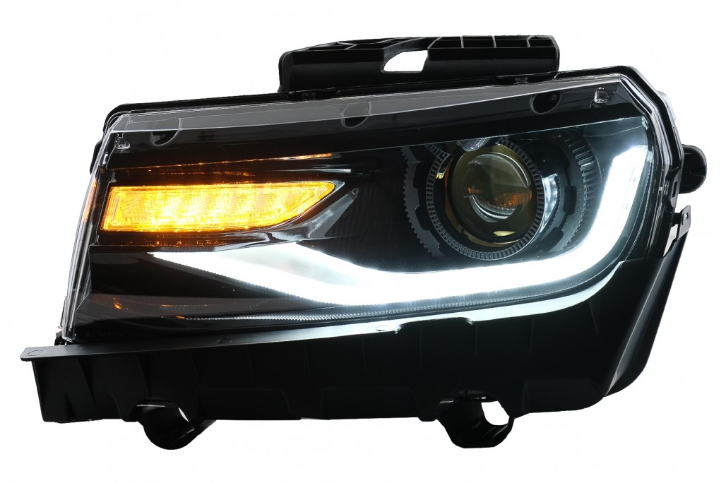 Headlights LED DRL Chevrolet Camaro Mk5 Facelift (2014-2015) Sequential Dynamic Conversion to 2016+ Look