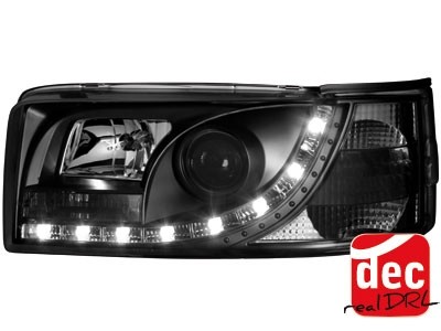 Headlights VW T4 90-03 Devil Eyes Dlite LED Black