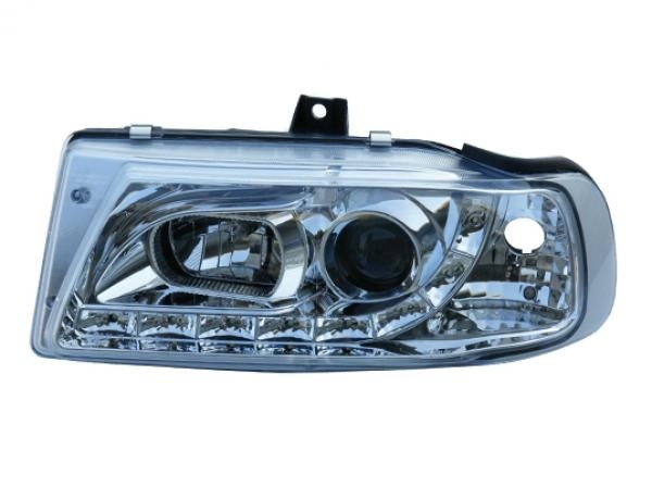 Headlights Seat Ibiza 6K LED Devil Eyes Dayline chrome