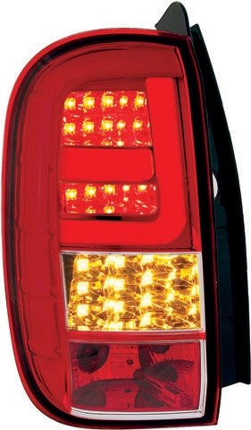 Taillights Dacia Duster with Lightbar and LED 11- red/Wit