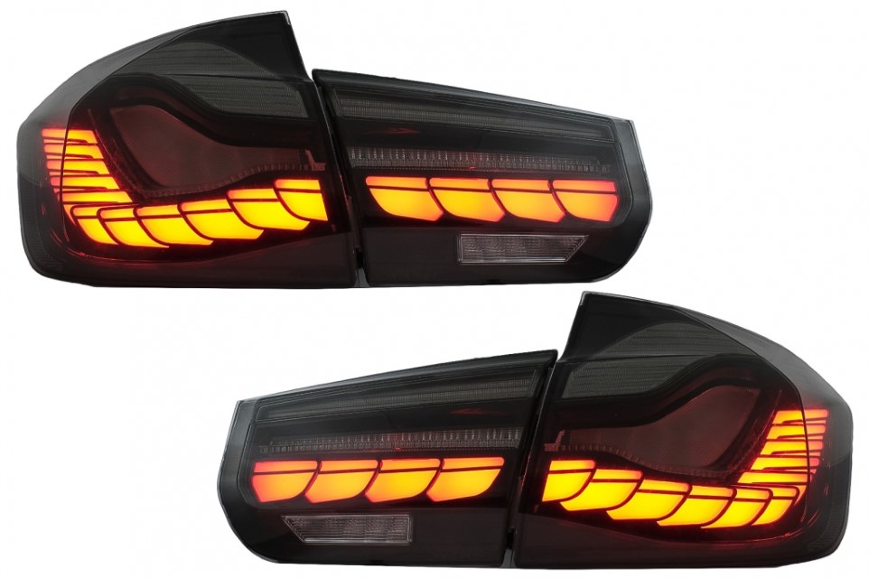 Taillights BMW F30 F35 F80 2011-2019 LCI Design OLED Smoke