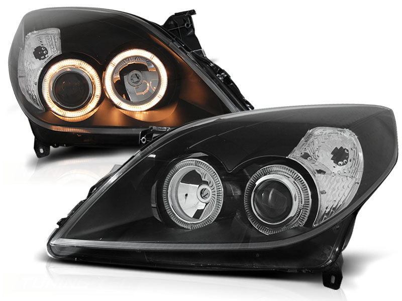 thumbnail image 2 of Headlights For Vauxhall Vectra C 2005-2009 – Chrome Inner – Halogen – Driver & Passenger Side – Ultimate Styling 2 of 6