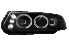 Headlights Rover 200 Angel Eyes Black