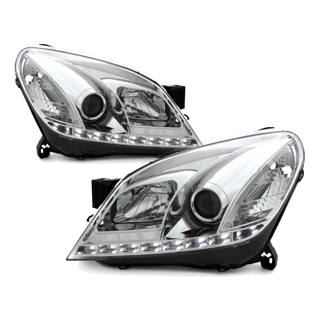 Headlights Opel Astra H 04-09 D-Lite chome