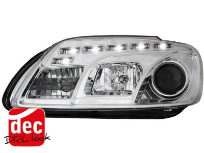 Headlights VW Touran Dayline Devil Eyes Chrome