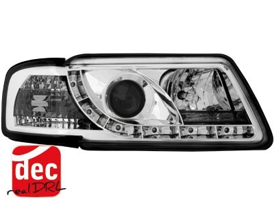 Headlights Audi A3 8L 09.96-08.00 Devil Eyes Dlite Chrome