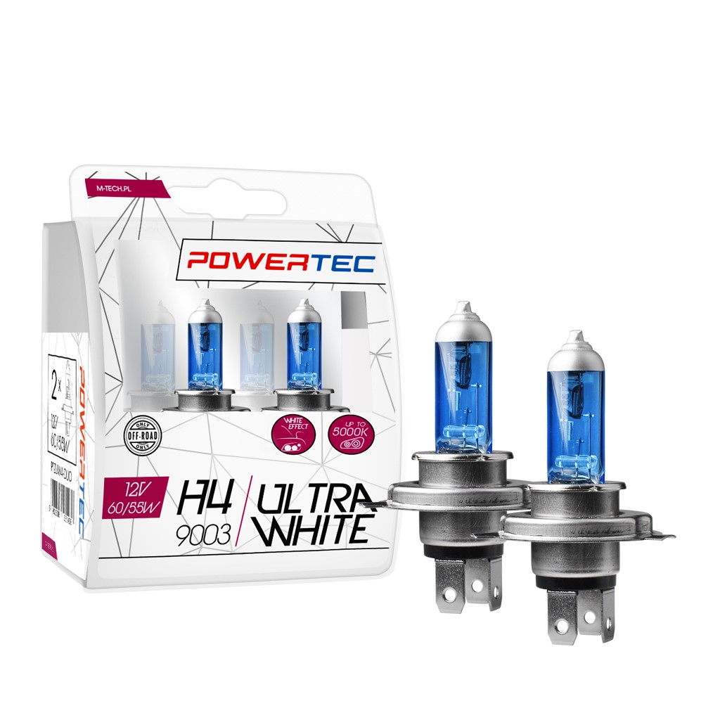 Mtech Powertec XenonBlue H4 lampen 12V DUO