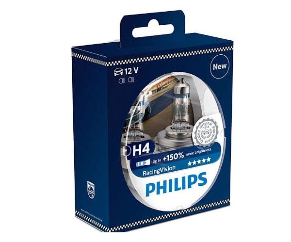 Philips H4 RacingVision +150% 12342RVS2 Doubox