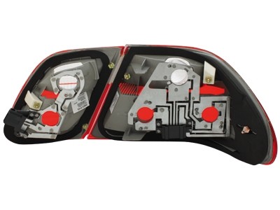 Taillights Mercedes E-Class W210 95-02 Red/White
