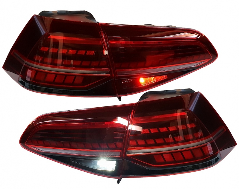 Taillights VW Golf VII Dynamic Facelift LED Cherry