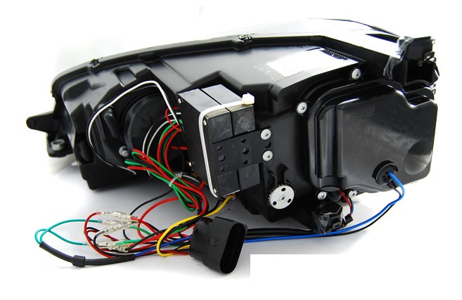 Headlights VW Golf VII led DRL 12- black