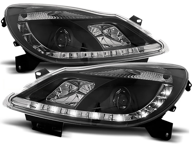 Headlights Opel Corsa D 06- Devil Eyes Dlite LED Black