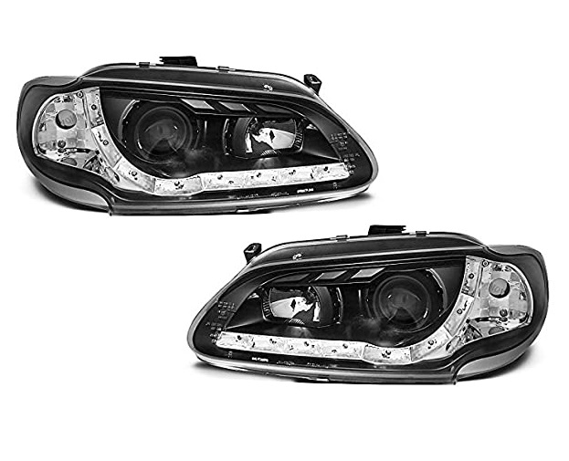 Headlights Renault Megane 96-99 LED Devil Eyes Dayline black